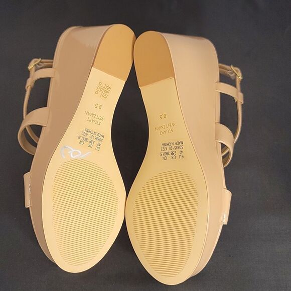 BRAND NEW STUART WEITZMAN WOMEN'S NATURAL AVE 75 WEDGE SANDAL - Picture 15 of 16